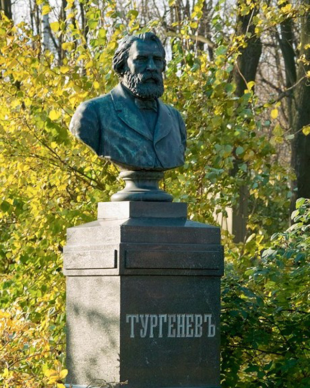 Тургенева спб. Могила Тургенева в Петербурге. Бюст Тургенева Полонской. Тургенев могила. Бюст Тургенева в Санкт-Петербурге.